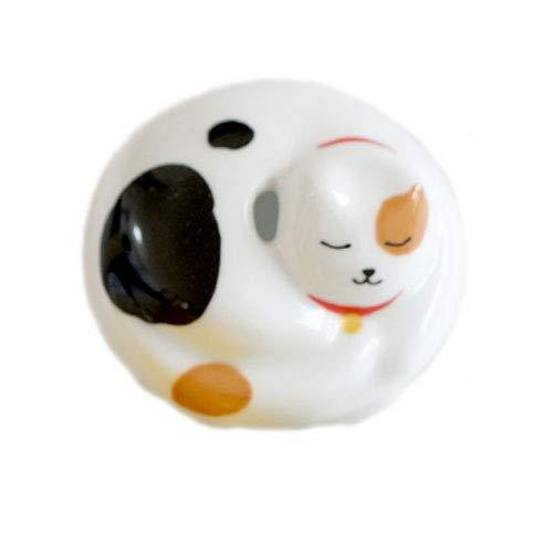 有田陶芸 有田焼 排水口カバー ねこ ミケ（白） 抗菌 清潔 おもてなし 日本製