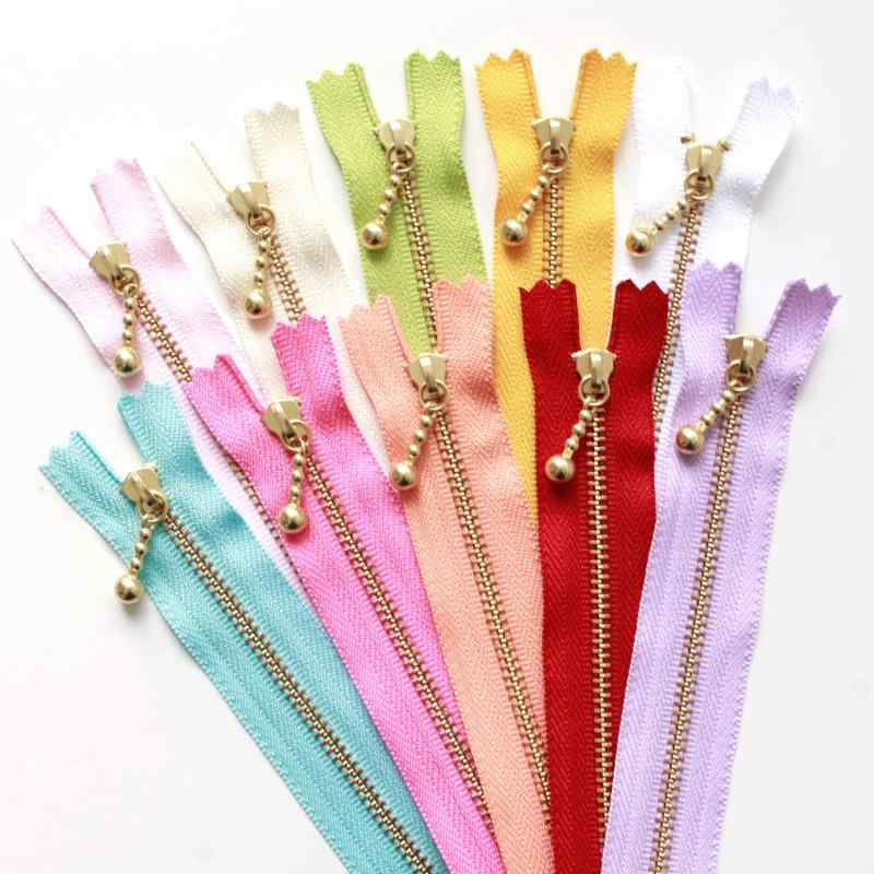 Fasteners - YKK 玉付きファスナー 20cm ゴールド 10色セット 3G20-10MIX
