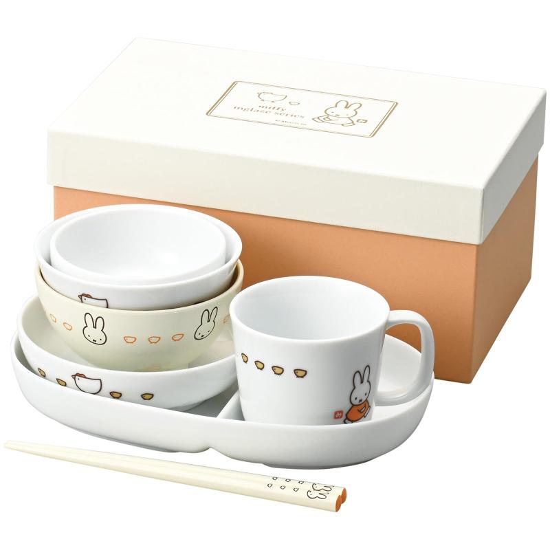 ディック・ブルーナ 「 ミッフィー 」 子供 食器 陶器 電子レンジ対応 食洗機対応 イングレーズ こっこ..