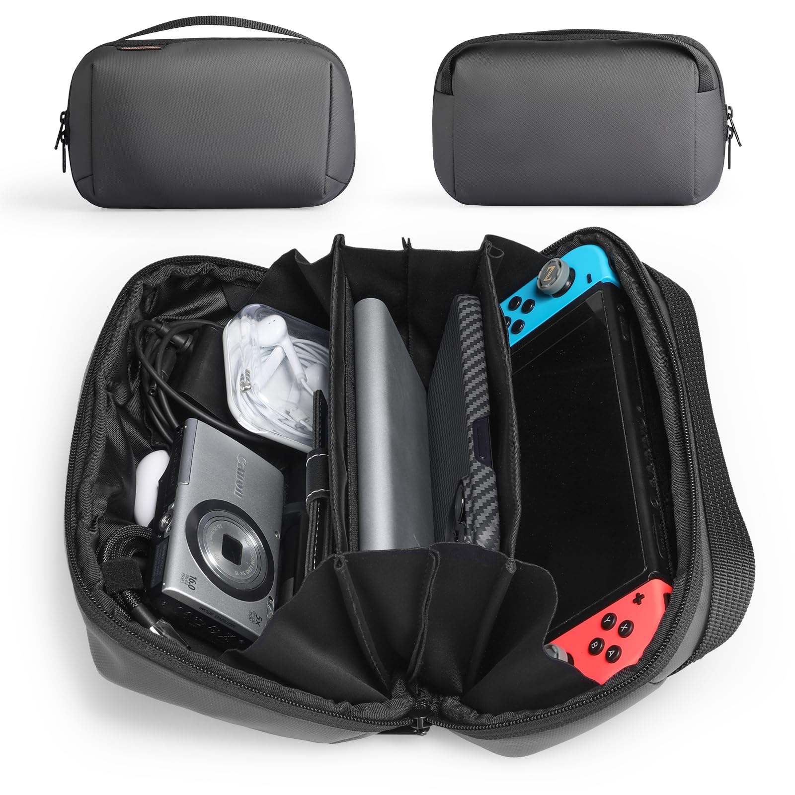 【送料無料】MARK RYDEN ガジェットポーチ 小型 2024最新 トラベルポーチ 軽量 180°開口デザイン PC周辺小物 小物入れ 旅行 便利グッズ 収納 出張 便利グッズ シャグポーチ ガジェットケース selectable-10210772 selectable サンプル画像3