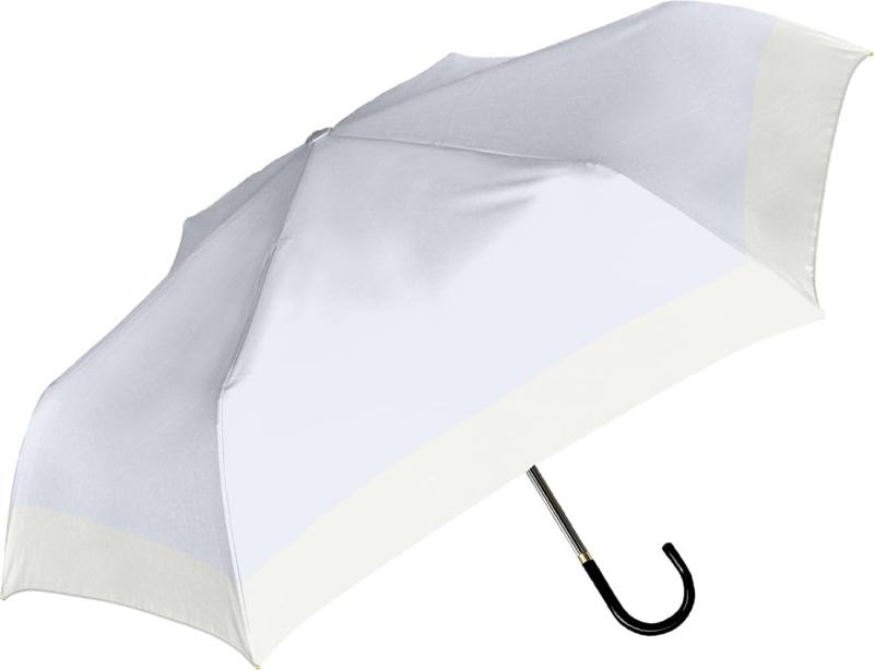 Rakuten - 中谷 Natural Basic 晴雨兼用折傘 UVバイカラー 手開き 親骨サイズ：55cm ブラックコーティング加工 耐風仕様