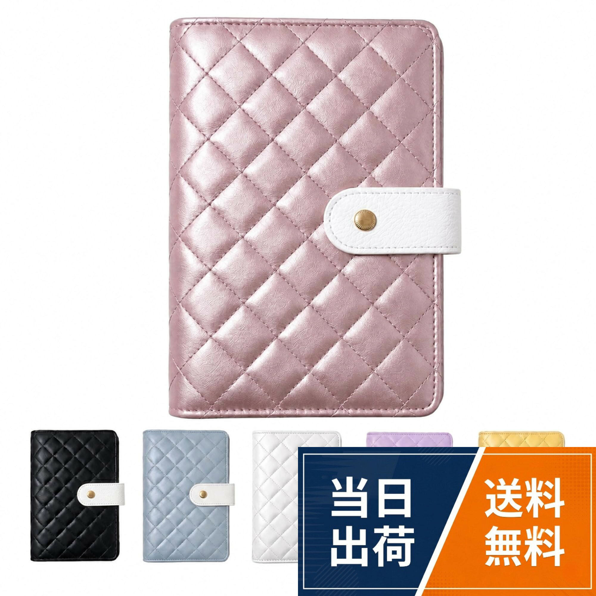 【送料無料】［YUMISHE］家計管理バインダー A6 6穴 キルティング 現金仕分け 推し活 シール帳 通帳 パスポート収納