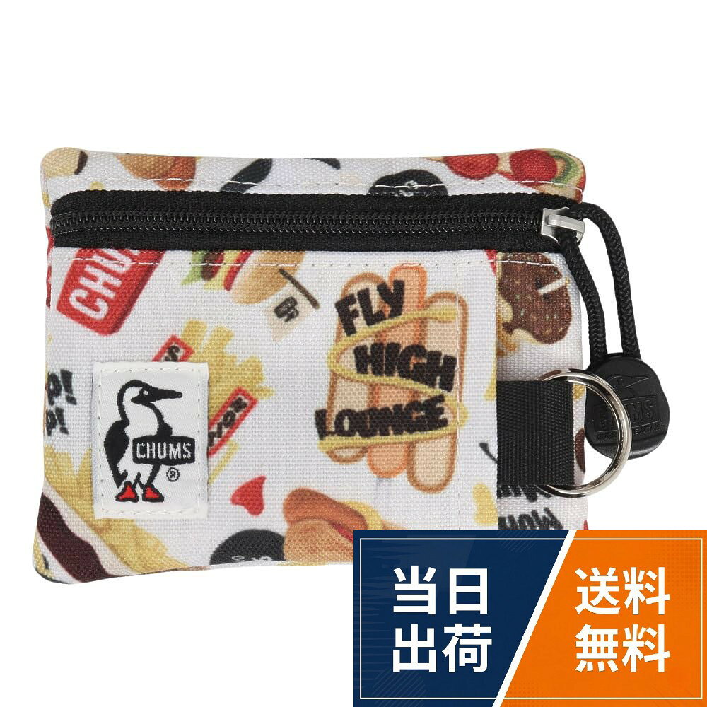 留め具の種類: ファスナー。タテ8.5cmxヨコ10.5cmxマチ1cm[チャムス] Recycle Key Coin Case メンズ CH60-3574 / ベーシック