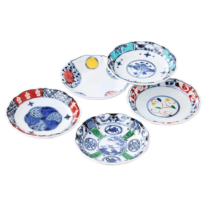 Rakuten - 波佐見焼 染錦絵変り 小皿 小付 小鉢 日本製