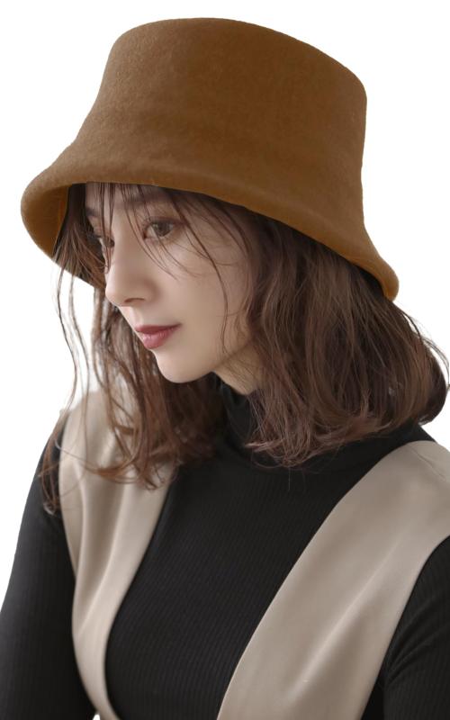 [Little&More] バケットハット 帽子 レディース ウールハット 【UVカット×ウール100%×折りたためる】