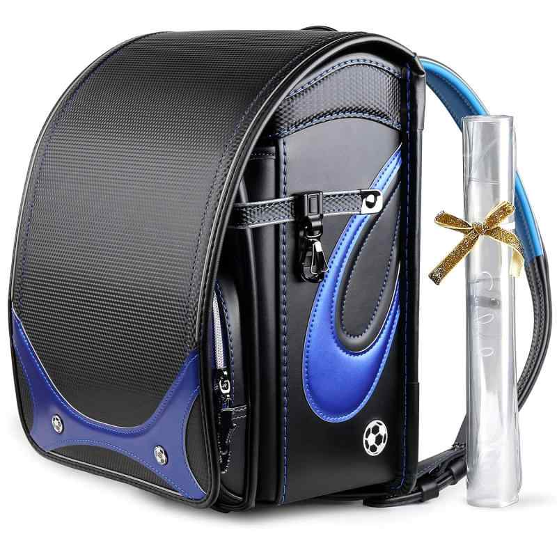 [Coulomb] 最新高級人気ランドセル男の子/小学生通学カバン/かっこいい模様/自動ロック/傷つき難い材質人工皮革採用/A4フラットファイル対応/軽量大容量防水加工/