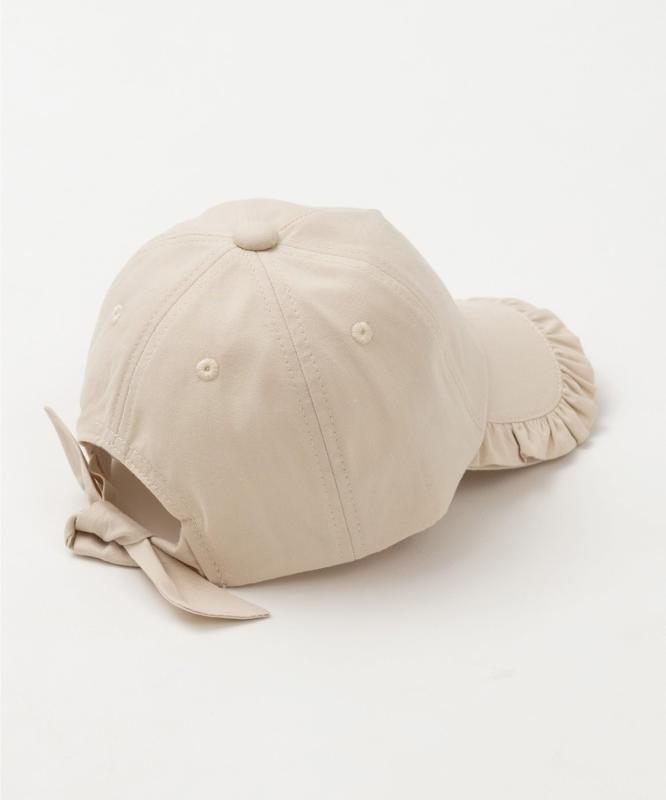 [panpantutu] [パンパンチュチュ] きせかえフリルキャップ 子供用 幼稚園 通園 通学 ガールズ キッズ用 帽子 子供帽子 ポニーテール