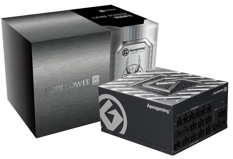 Apexgaming ODINシリーズ 80 PLUS Platinum認証 フルプラグインATX電源 12年