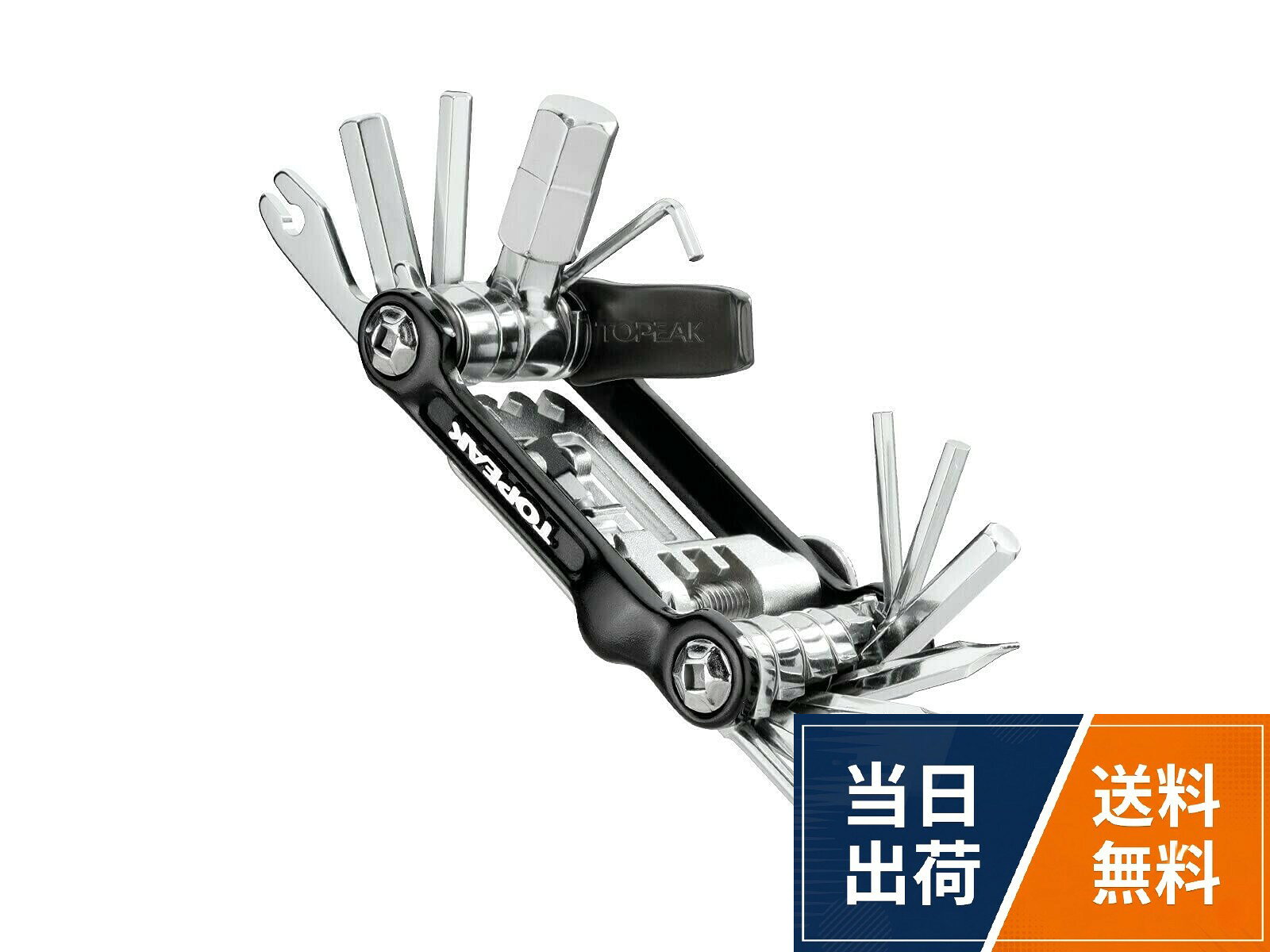 サイズ：L76×W42×H18mm。重量：150g。アルミ鍛造ボディ。キーレンチ：2、2.5、3、4、5、6、8、10mm。Lタイプキーレンチ：2mm（ブレーキレバーリーチボルト用）TOPEAK(トピーク) Mini 20 Pro ブラック TOL21800