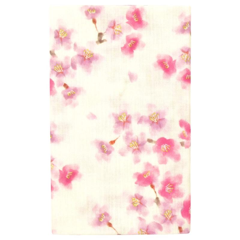 濱文様 てぬぐい ほほえみ桜 オフサイズ：約34cm×約90cm昔ながらの切りっぱなしの手ぬぐいです。ほつれは自然と止まりますので、適宜ハサミでカットしながらお使いください。濃色は若干色落ちする場合があります。濡れたまま重ね合わせたりすると色が滲む場合がございます。