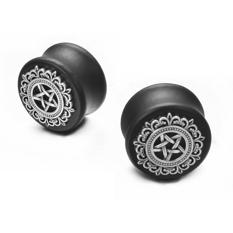 Vogem 8～25 mm 拡張器 ピアス 2個 ステンレス アシンメトリー ボディピアス 金属アレルギー対応 男女兼用