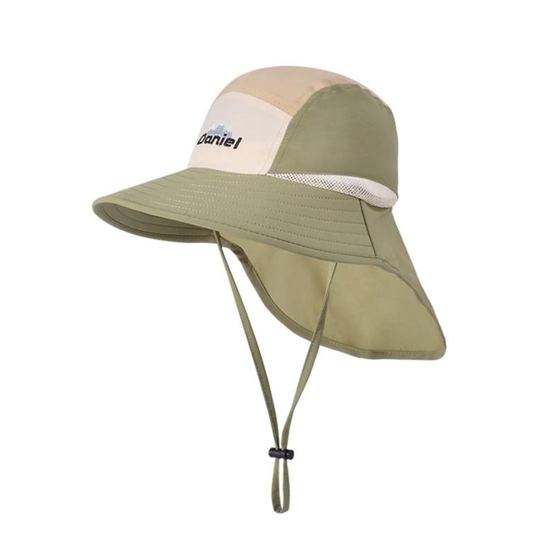 [ZVCXOE] キッズ 日よけ 帽子 夏 UPF 50+ フラップキャップ 速乾 通気吸汗 ン広いつば太陽の帽子調節可能な キッズ 子供 熱中症防止 女の子 男の子 赤ちゃん 日よけ帽子 UVカット ハット 幼児 サ