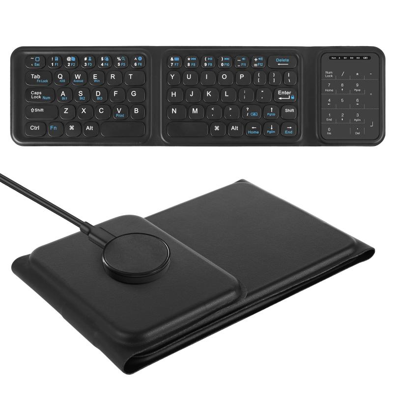 MoSpace キーボード bluetooth 折り畳み式 ワイヤレス ipad キーボード スマホ マルチペアリング タッチパッド付き iOS/Windows/Android対応 無線 コンパクト 軽量 極薄 ipad mini パンタグラフ 充電式