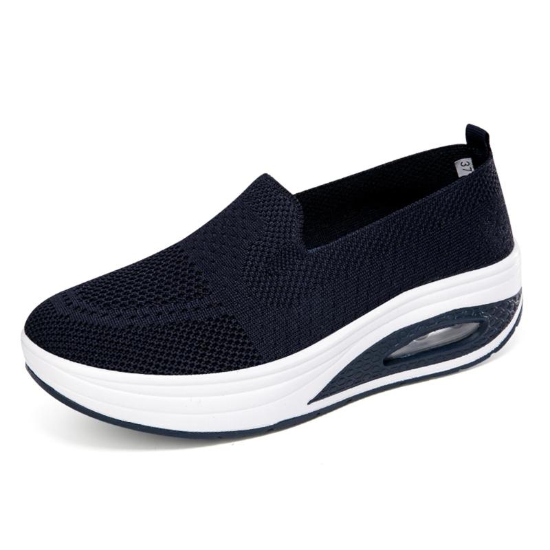 [Sanguine] レディース 厚底スニーカー 疲れない ナースシューズ 紐なしスニーカー スリッポン厚底 厚底靴 ウォーキングシューズ 軽量 エアクッション通気性 看護師 立ち仕事 滑り止め