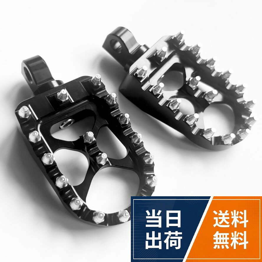 【送料無料】[Ken R] ケンアール ハーレー クロスカントリー フットペグ MX クラブスタイル 左右セット アルミCNC ダ…