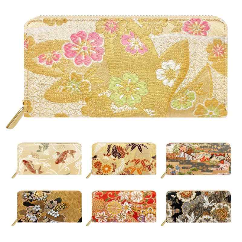 [leo&amp;aoi] 長財布 西陣織 ラウンド型 財布 ラウンドファスナー ウォレット ロングウォレット カード収納 小銭入れ 金襴 松 2