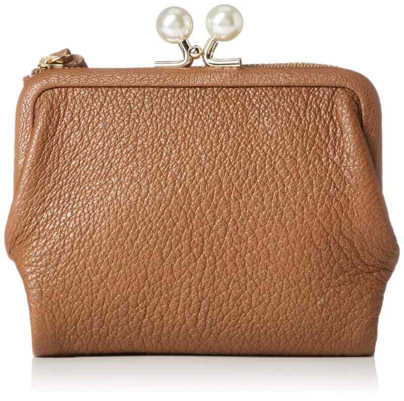 [ペルケ]アクリル玉がま口2つ折り財布