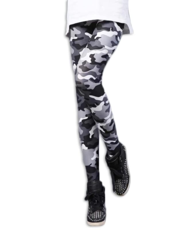 [ルビタス] 迷彩柄 ロング レギンス スキニー パンツ デギンス 10分 丈 パギンス スパッツ