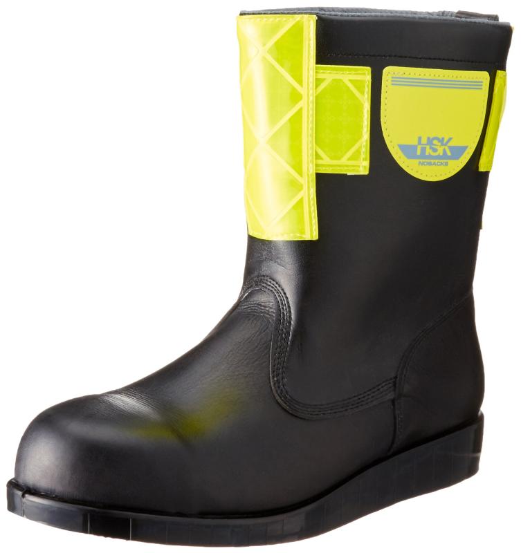 [ノサックス] Nosacks 舗装靴 HSK208 半長靴 高輝度反射付 黄色