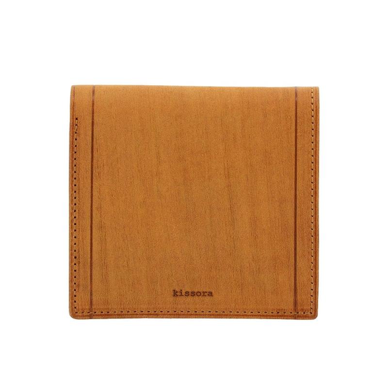 [キソラ] 二つ折り財布 本革 サビア レディース KIMS-009 ミニ財布 牛革 日本製 カラフル