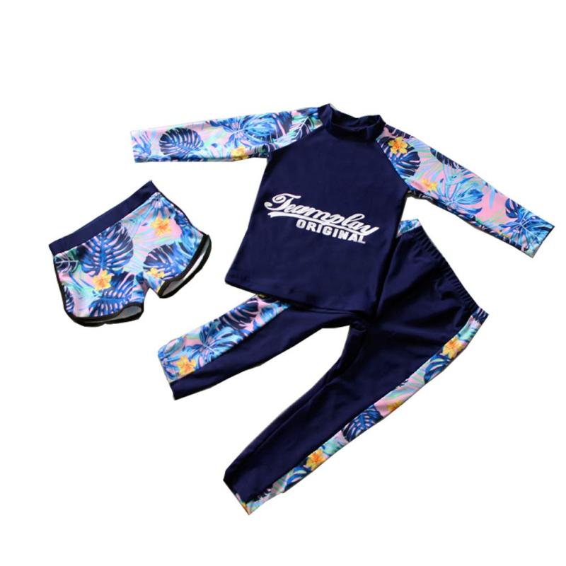 [Ymgot] キッズ 水着 女の子 男の子 セパレート 子供 水着 3点セット ジュニア 水着 ラッシュガード スイムウェア