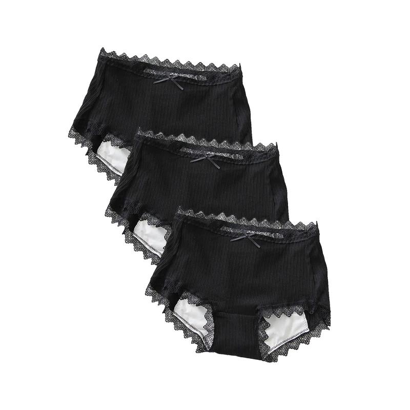 [Bobo & Hanhan] 生理用ショーツ サニタリーショーツ【3枚・5枚セット】 綿 漏れ防止 通気性 レディース ショーツ 生理用下着昼夜用女性パンティ産褥ショーツ ガールズ