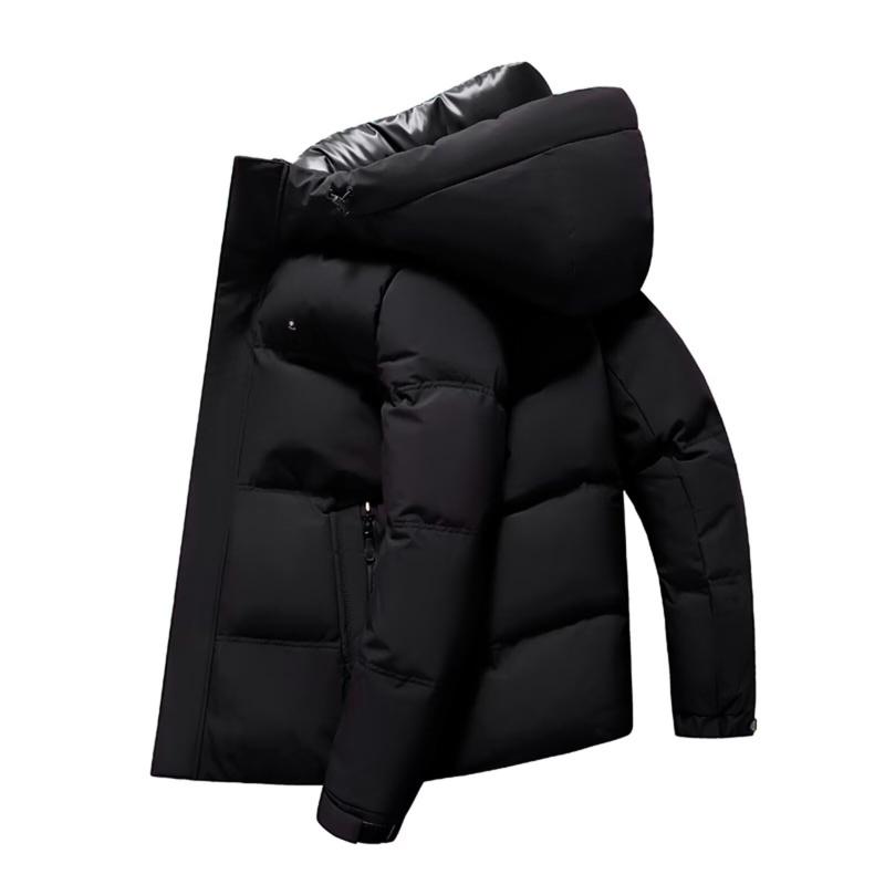 [Vasarhely] 超保温 防寒ダウンジャケット メンズ 秋冬 ミドル丈 650フィルパワー 白 ...