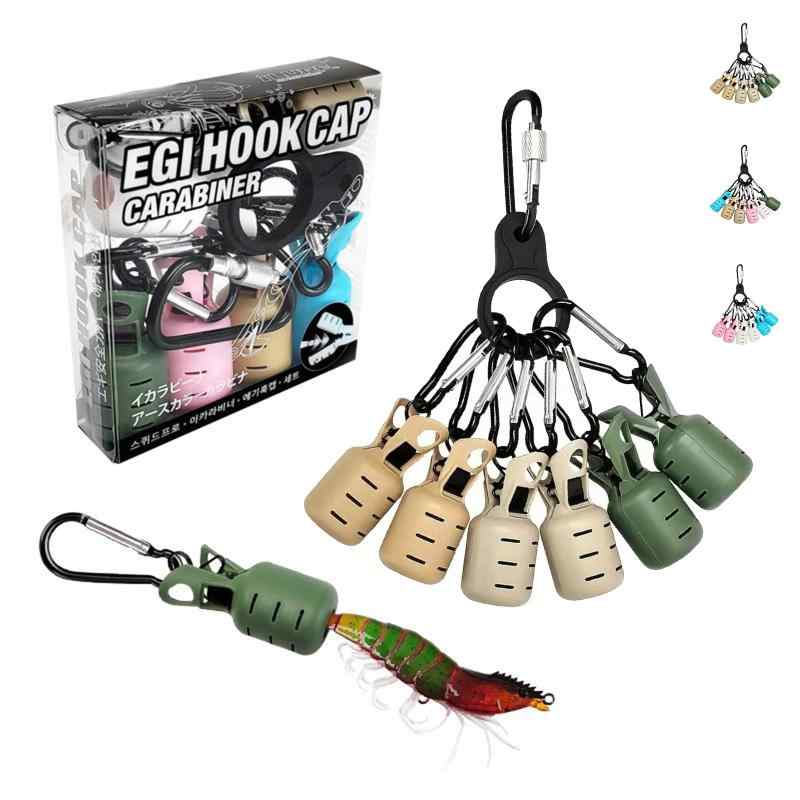 ZeniMart エギカバー エギ用 安全カバー エギホルダー イカフックプロテクター 釣りジグ保護カバー 使いやすい 釣り針カバー 釣り道具 ルアー アクセサリー バックル付き [並行輸入品]