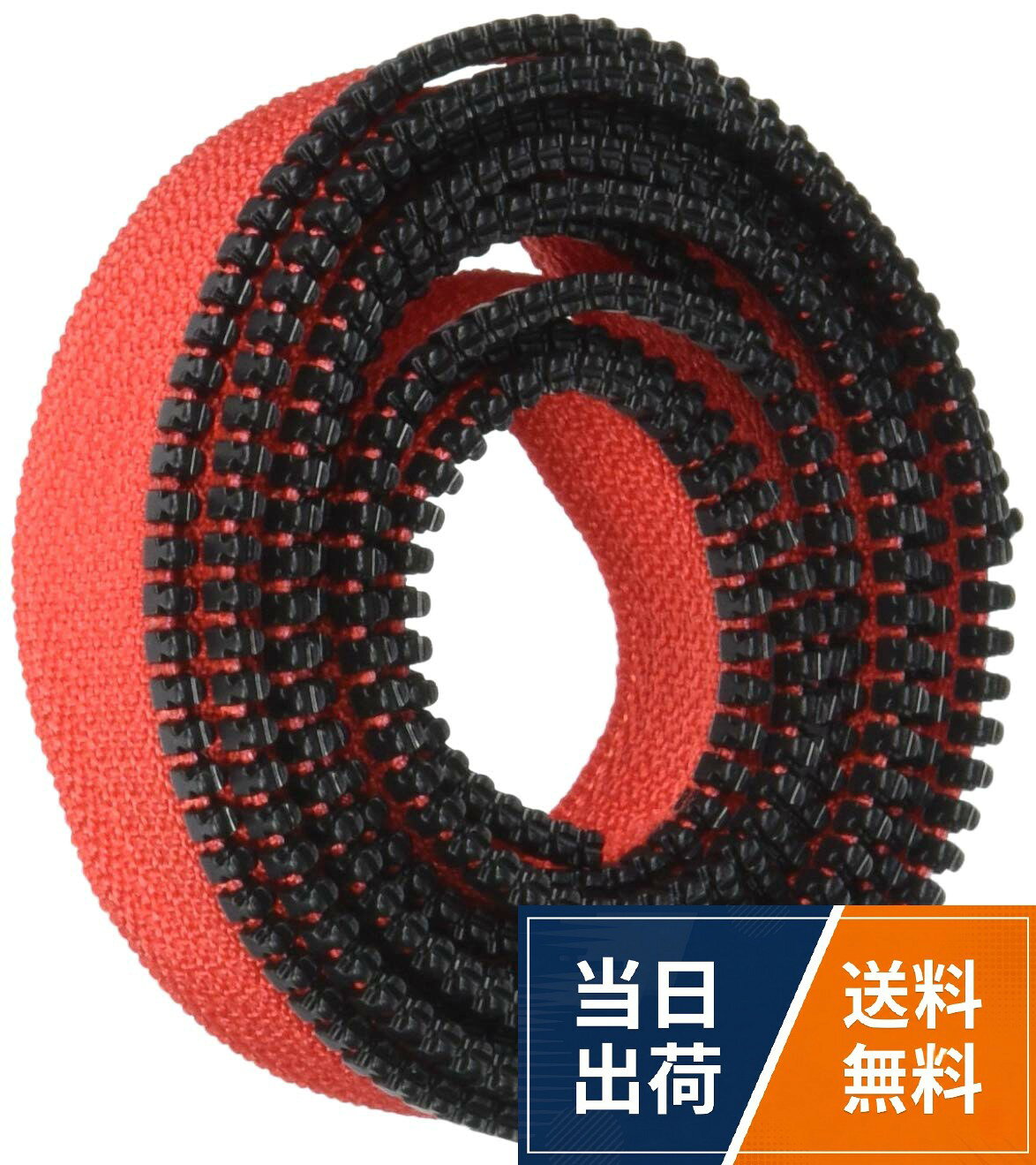 入数:1.2m巻。本体サイズ :1.2m巻Y.K.K フリースタイルコンビファスナー 1.2m巻 レッド×ブラック FS3VS-XX96