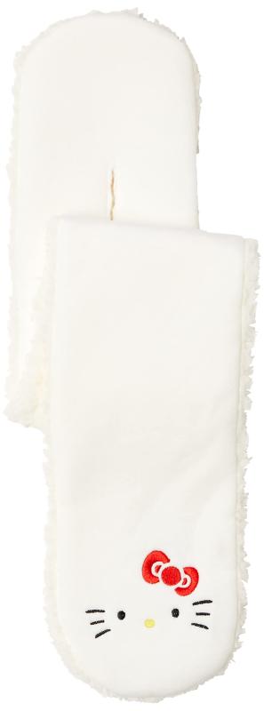 [オカモト] ハローキティ マフラー ネックウォーマー ティペット サンリオ キャラクター 防寒 318-885 キッズ ホワイト 80cm×12cm