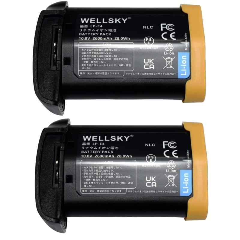WELLSKY LP-E19 LP-E4N LP-E4 互換バッテリー EOS 1D Mark III EOS 1Ds Mark III EOS 1D Mark IV EOS 1D X EOS 1D C EOS 1D X Mark II EOS-1D X 3