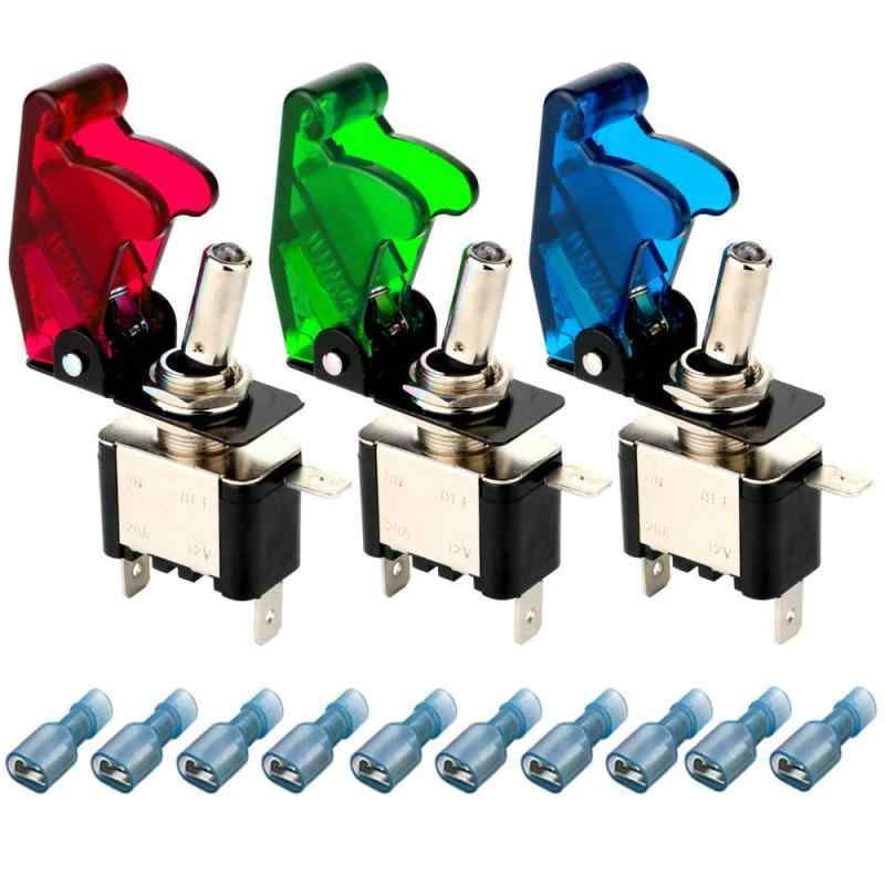 Other - KILIGEN ミサイルスイッチ 12V-24V 20A 3個セット LED搭載 3極タイプ ON-OFF (青い)