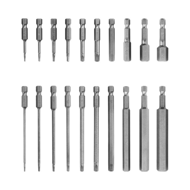 乐天商城 - HFS(R) 六角ビットソケットセット 六角 超ロング ソケットセットラチェットレンチ 工具セット 20点セット 6.35mm 50mm/100mm長