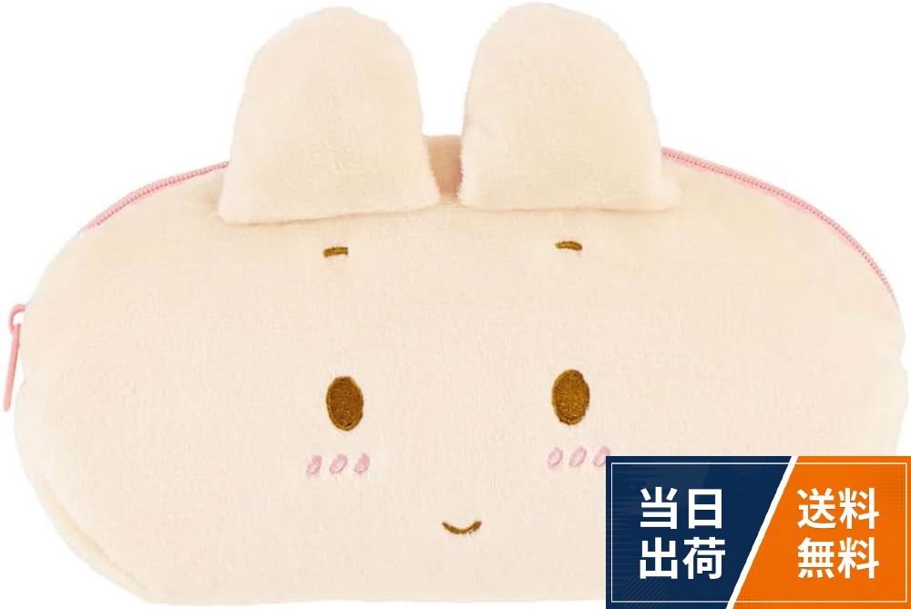 対象年令：6才以上ティーズファクトリー T'S FACTORY ペンポーチ サンリオ ぬいぐるみフェイスペンポーチ マロンクリーム / カジュアル / H145×W210×D50mm