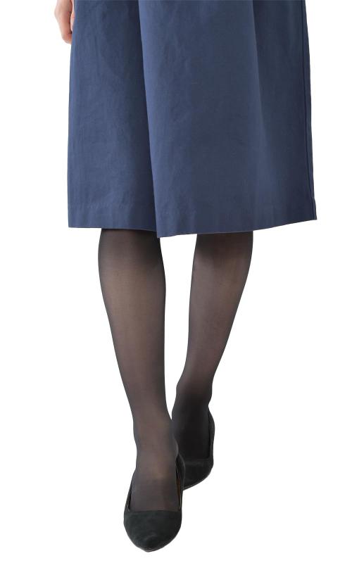 [JANJAM] 大きいサイズ レディース レッグウェア パンティストッキング インナー 伸縮 抗菌防臭 日本製 マチなし パンスト ブラックトールサイズ 7L-8L