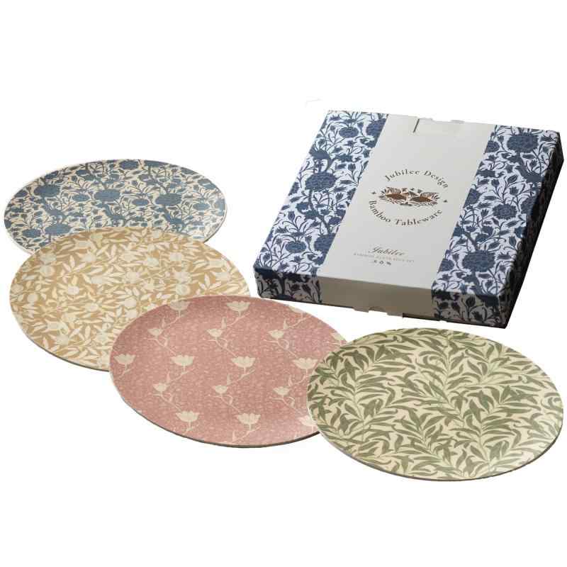 樂天商城 - Jubilee ジュビリー エコバンブー平皿 4枚セット バンブープレート 20cm ギフトボックス William Morris B