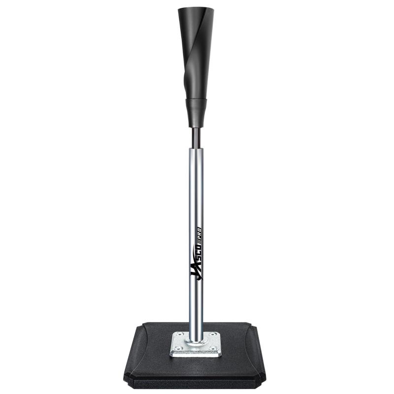 JASCOPRO ポータブルバッティングティー 高さ調節可能 64-94cm 野球 ソフトボール 打撃練習 ラバートップ メタルベース 簡単組み立て プレミアム仕様 キッズ ジュニア 大人用