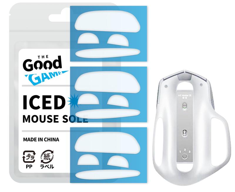 交換用 ゲーミング マウスソール Logicool ロジクール [ ICED シリーズ / 3枚セット / すべり 滑り 改善/マウスフィ―ト/ラウンドカット カーブエッジカット/ホワイト ]