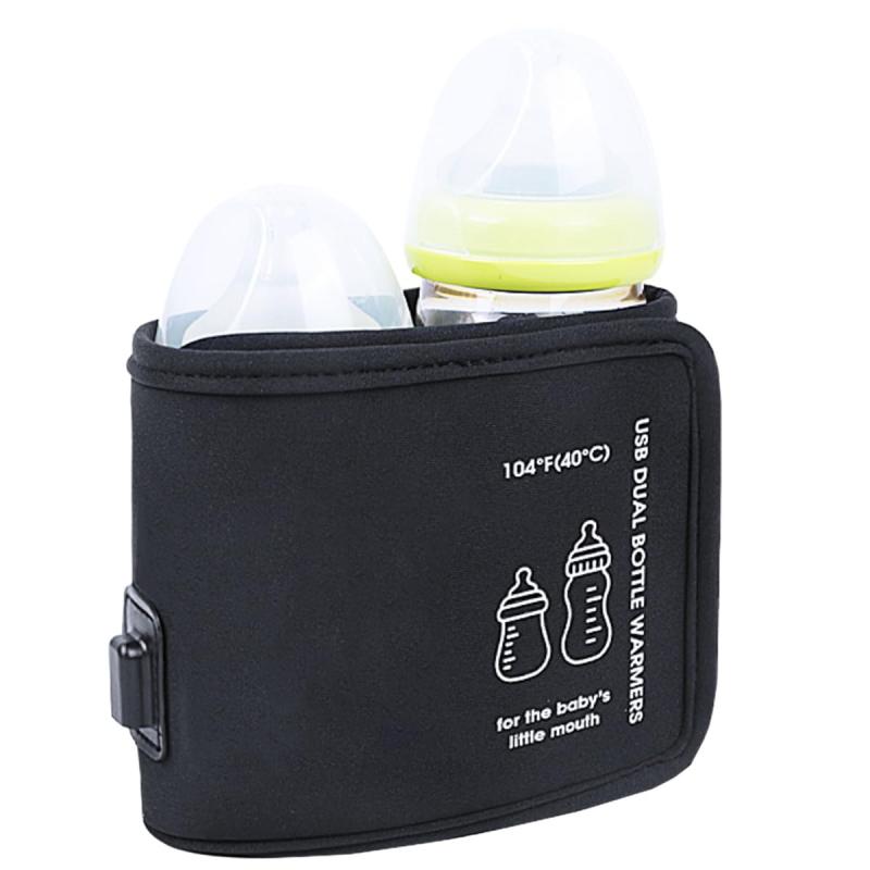 HapiChil 2本対応 快適 ミルクウォーマー 【保育士セレクト】 持ち運び USB給電 哺乳瓶ウォーマー 日本語説明書 付き