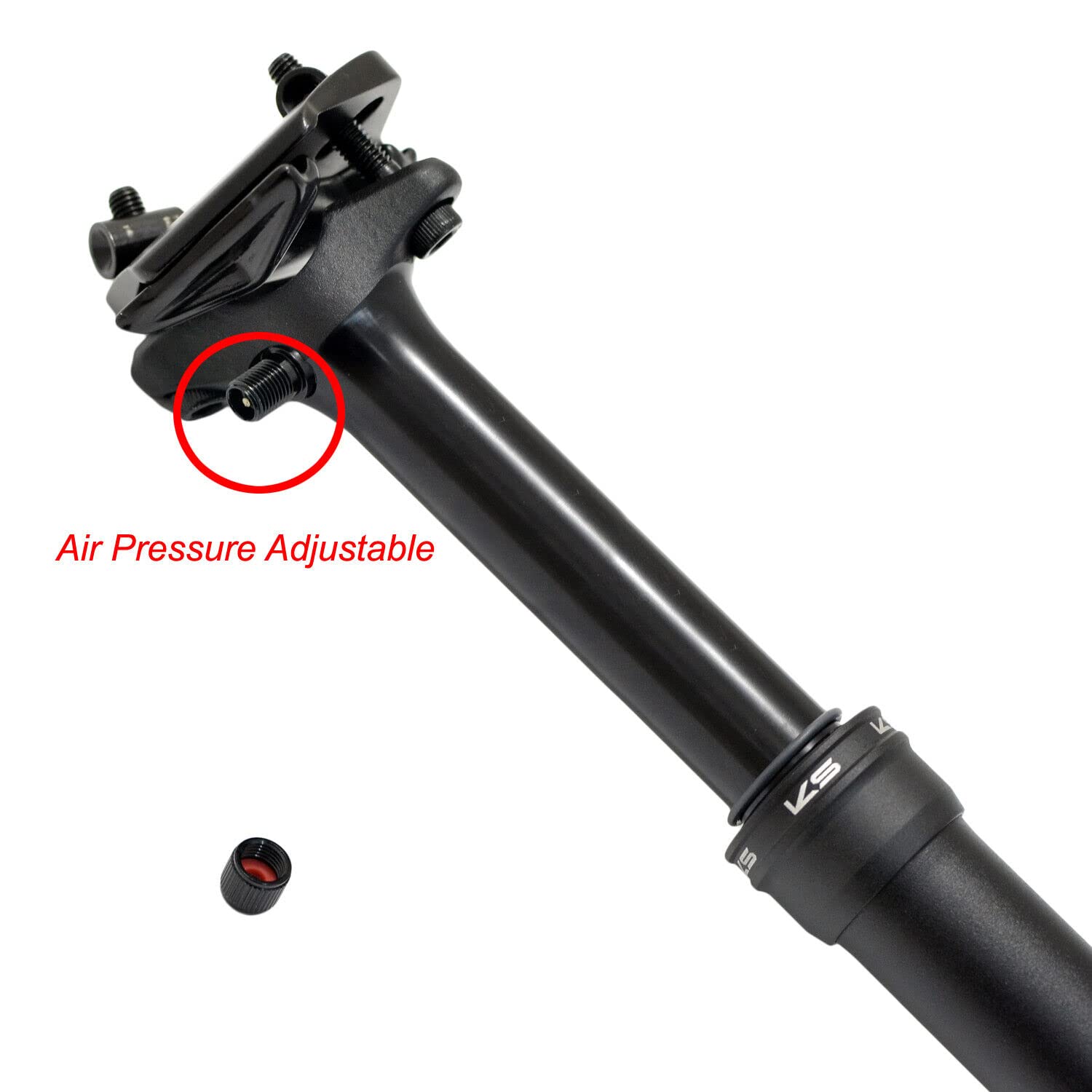 Kind Shock KS Rage-iS Suspension Dropper Seatpost w/ Remote 27.2x414mm T: 100mm, KS2714