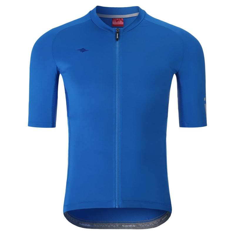 [サンティック] サイクルジャージ 半袖 メンズ サイクルウェア サイクリング 自転車 ロードバイク 夏 吸汗速乾 通気 弾力
