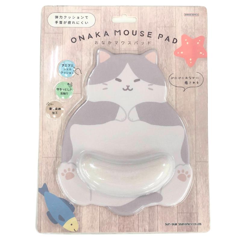 サンスター文具(Sun-Star Stationery) マウスパッド ダイカット おなかマウスパッド ねこ ハチワレ S41..