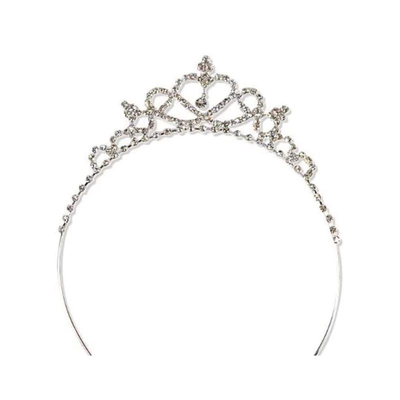 Rakuten - 子供衣装 ハート＆クロスに輝くダイヤ カチューシャ ティアラ 髪飾り 結婚式 舞台 ドレス かわいい