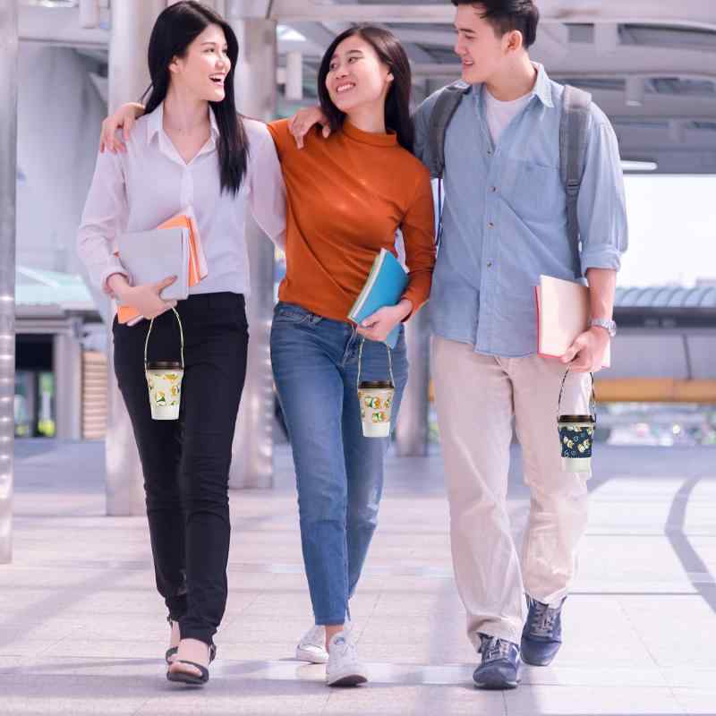 【BEAUTY PLAYER】ドリンクカップホルダー 持ち歩き タンブラーホルダー ドリンクホルダー 持ち歩き コーヒー ミルクティー ビール ホルダー ストロー キャリア ホルダー 手付き