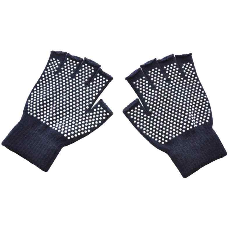 [ホワイトファング] 手袋 ニット 防寒 カジュアル ハーフフィンガー 滑り止め シンプル メンズ レディース NT302(3.0)