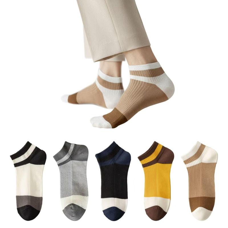 Rakuten - [MORDIN] 靴下 メンズ レディース ソックス 5足セット 抗菌 防臭 吸汗速乾 高密度編み 綿混 24-28cm ポーツ ビジネス カジュアル 通気性 脱げにく設計 春夏秋冬 オフィス アウトドア 旅行用 耐久
