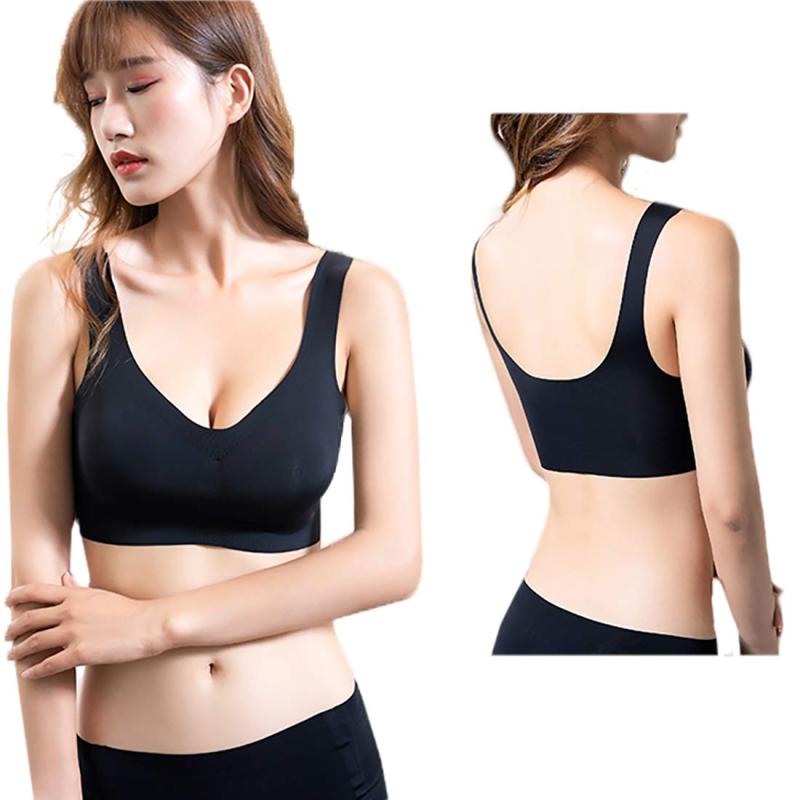 Rakuten - [BeiMao] ナイトブラ、 おやすみブラジャー 授乳育乳美胸ブラ ノンワイヤーブラ 無縫製無痕ブラジャーVネック 普段使い 付けやすい お家でのリラックスタイム ヨガ 幅広く大活躍 バストライ