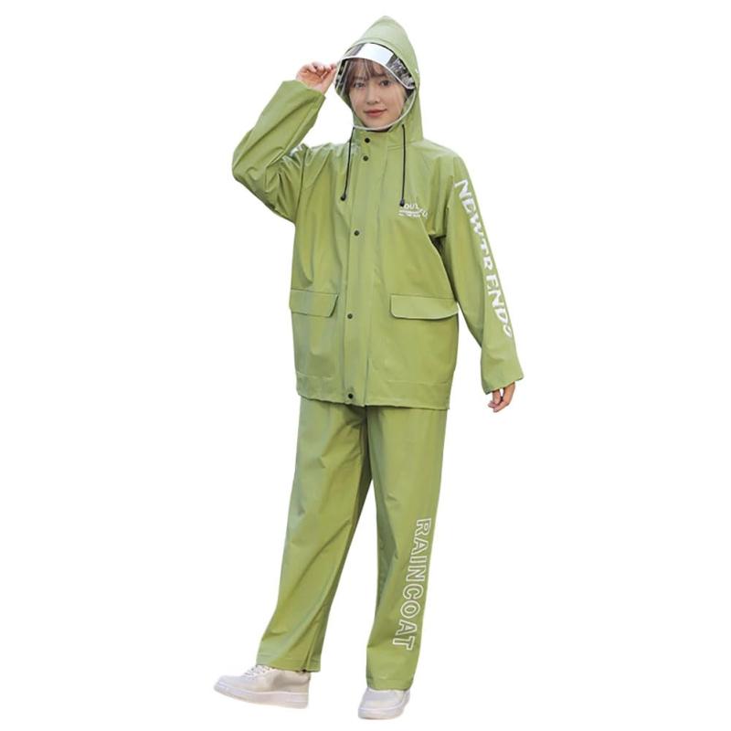 [ANXIACWR] レインコート レディース 上下セット レインウェア 上下 自転車 防水 透湿 レインパンツ ジャケット 軽量 雨合羽 バイザー付き フード付き おしゃれ 通勤 通学 登山 アウトドア 梅雨