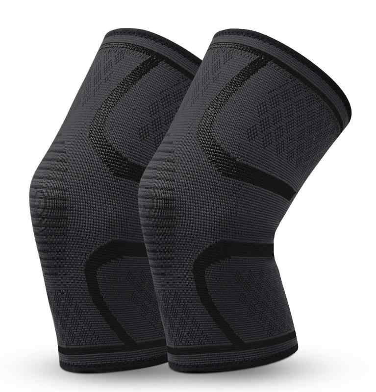 膝サポーター スポーツ用 膝 怪我防止 通気性伸縮性 ランニング 男女左右兼用 黒 2枚セット