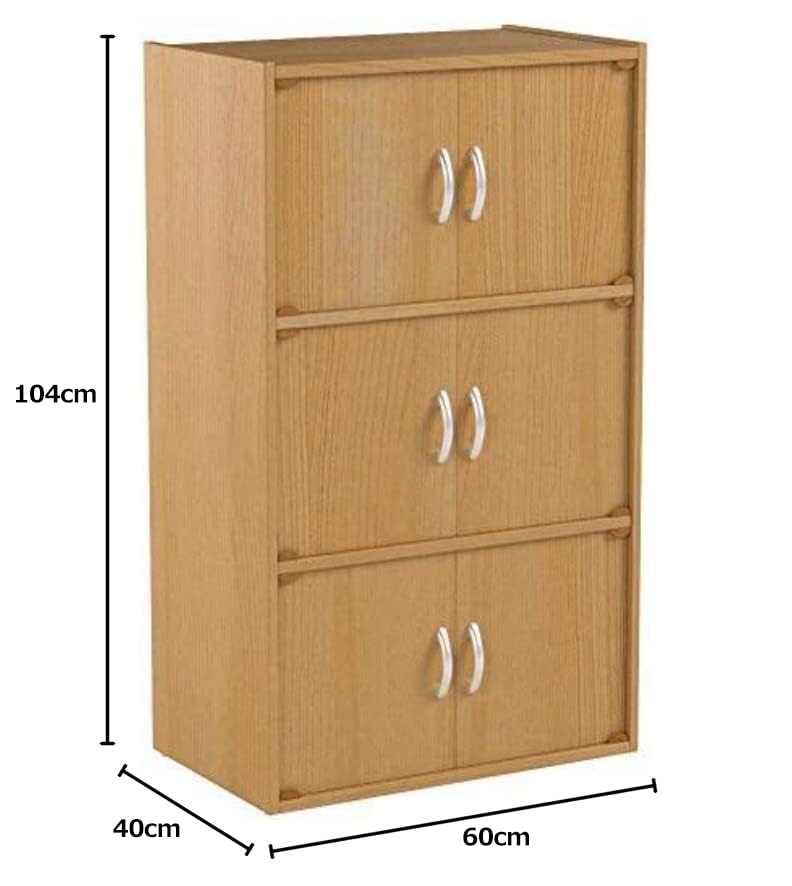 Hodedah 6 Door Bookcase